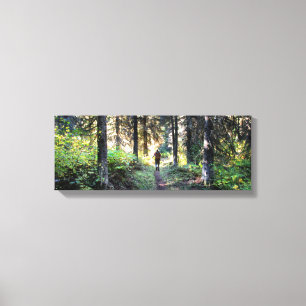 Impressão Em Tela Detalhe do Vale do Waterton - Parque Nacional Glac