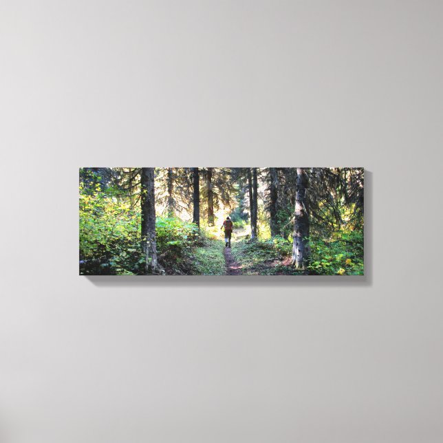 Impressão Em Tela Detalhe do Vale do Waterton - Parque Nacional Glac (Frente)