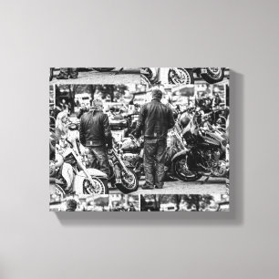 Impressão Em Tela Detalhes dos motociclistas motociclistas motocicli