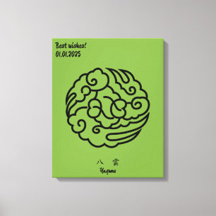 Impressão Em Tela Detesto Familiar Japonês Minimalista de Vintage Pe