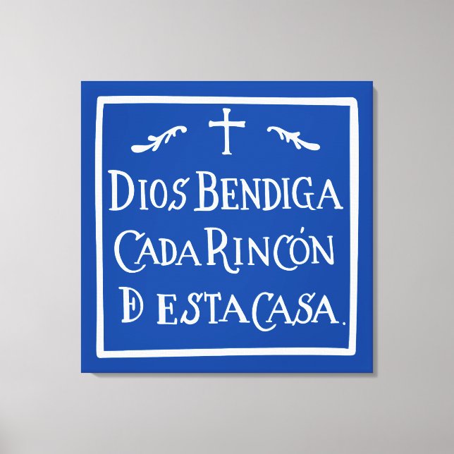 Impressão Em Tela Deus abençoe cada canto (Frente)