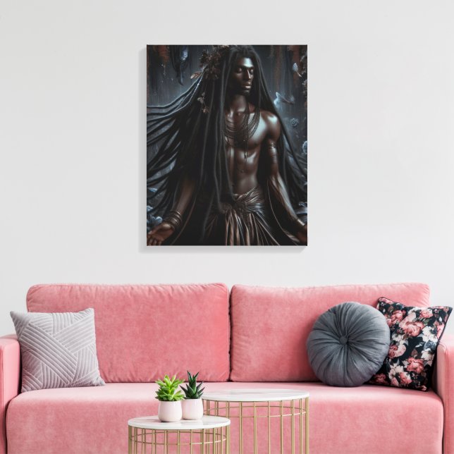 Impressão Em Tela Deus da Noite: Nyoroan (Insitu(Sala de estar))