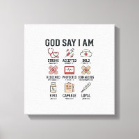 Deus Diz Eu Sou Enfermeira Fé Design de Gravura Vi