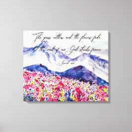 Impressão Em Tela Deus é para sempre