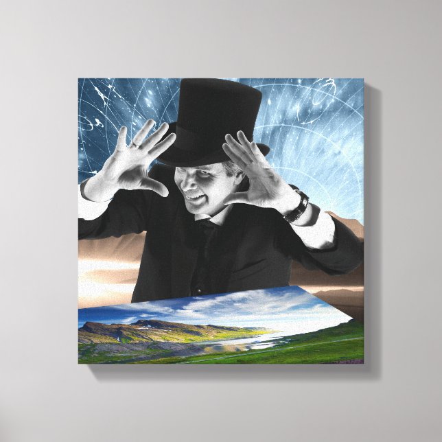 Impressão Em Tela Deus está brincando (Frente)