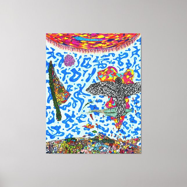 Impressão Em Tela Deus está nos Detalhes #9 (Frente)