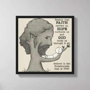 Impressão Em Tela Deus nos segura