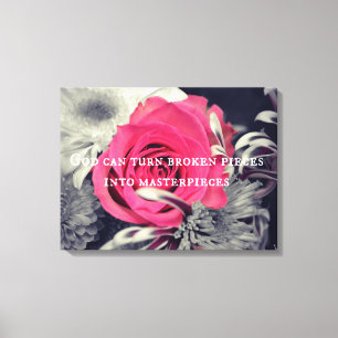 Impressão Em Tela Deus pode transformar peças quebradas em obras-pri