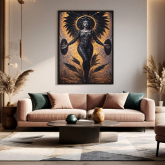 Impressão Em Tela Deusa das Sombras