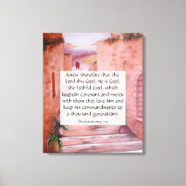 Impressão Em Tela Deuteronomia 7:9