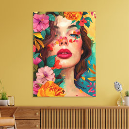 Impressão Em Tela Devaneio Floral