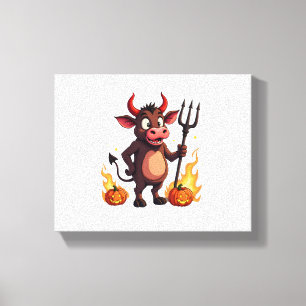 Impressão Em Tela Devil Cow Misser