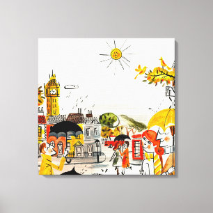 Impressão Em Tela Dia chuvoso em Londres