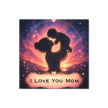 Dia das Mães Eu Te Amo Mamãe Arte de Parede em Lon