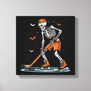 Impressão Em Tela Dia de as Bruxas engraçado do Skeleton Ice Hallowe