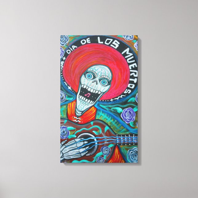 Impressão Em Tela Dia De Los Muertos (Frente)