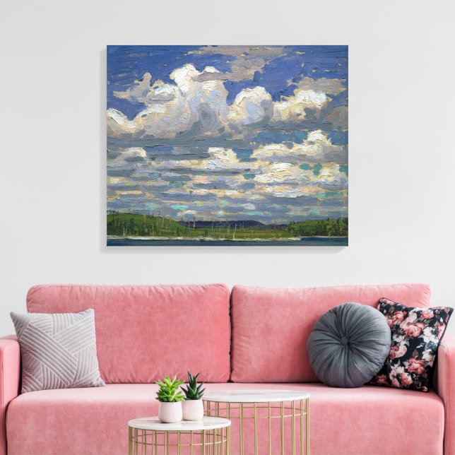 Impressão Em Tela Dia de Verão | Tom Thomson | (Insitu(Sala de estar))