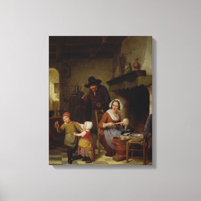 Impressão Em Tela Dia do Pancake, 1845 (Frente)