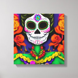 Impressão Em Tela Dia dos Mortos