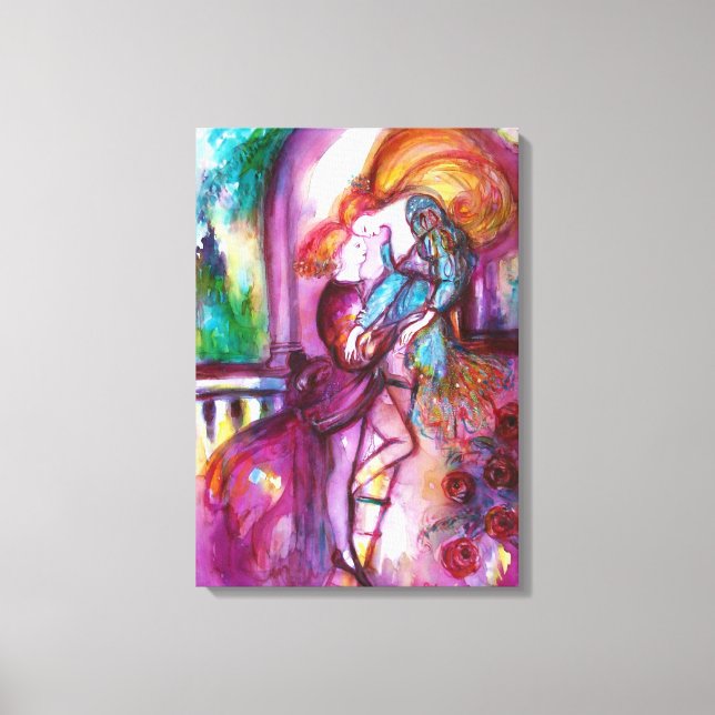 Impressão Em Tela Dia dos Namorados Românticos de ROMEO E JULIETA (Frente)