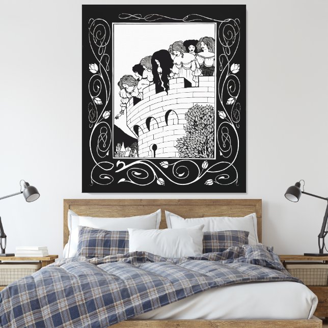 Impressão Em Tela Diabo na Probabilidade de uma Mulher - RHS (Insitu(Quarto))