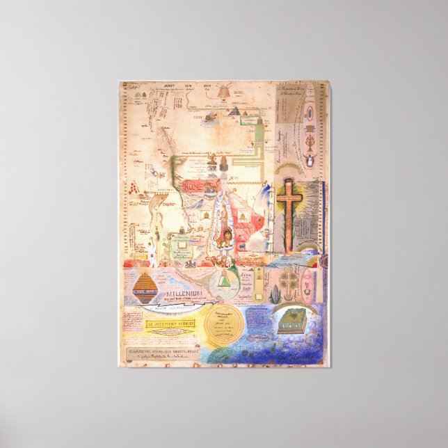 Impressão Em Tela Diagrama do Apocalipse por Henry Dunant (Frente)