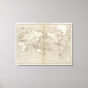 Impressão Em Tela Diagrama do Planisphere do sistema solar