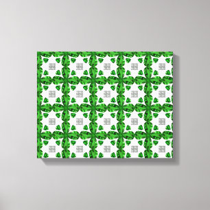 Impressão Em Tela Diamond & Emerald Gemstone Art, Verde