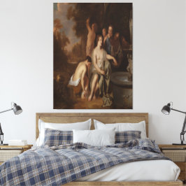 Impressão Em Tela Diana and her Nymphs at a Fountain