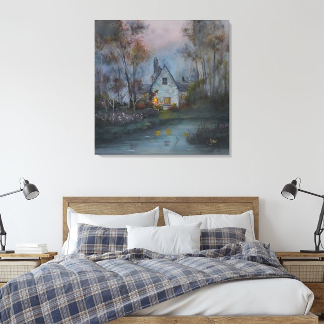 Impressão Em Tela "Dias Preguiçosos" (Insitu(Quarto))