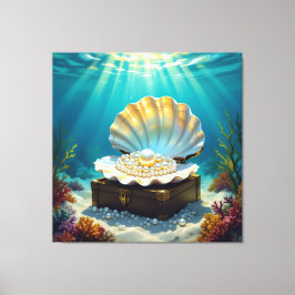 Impressão Em Tela Die Schatzmuschel – Verborgene Perlen 