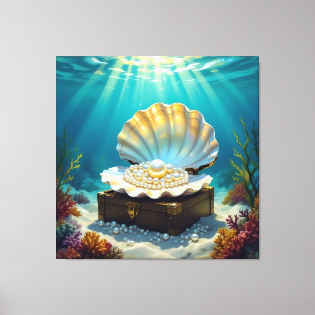 Impressão Em Tela Die Schatzmuschel – Verborgene Perlen  (Frente)