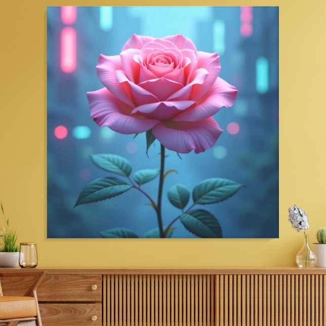 Impressão Em Tela „Die Sprache der Rose – Symbol der Liebe“ (Insitu(Sala de estar))