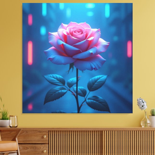 Impressão Em Tela „Die Sprache der Rose – Symbol der Liebe“ (Insitu(Sala de estar))