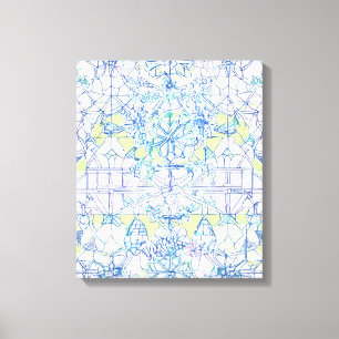 Impressão Em Tela Diferentes Formas Modernas e Coloridas Canva de Ar