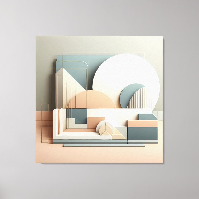 Impressão Em Tela Dimensional Arc Structure (Frente)