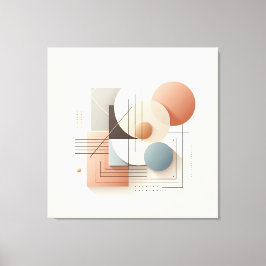 Impressão Em Tela Dimensional Circle Flow