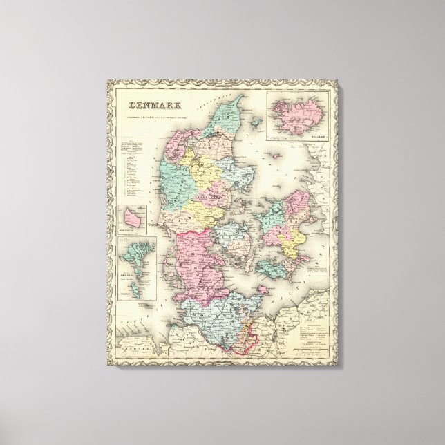 Impressão Em Tela Dinamarca 3 (Frente)