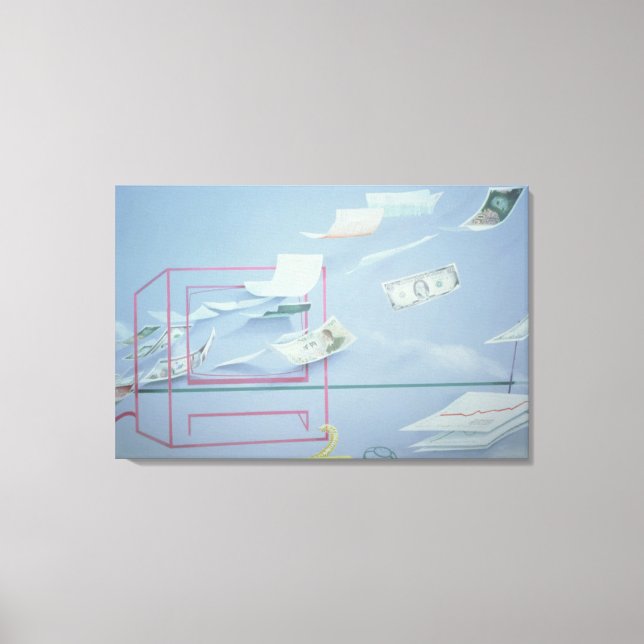 Impressão Em Tela Dinheiro Executivo I (Frente)