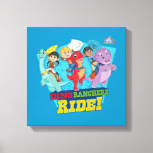 Impressão Em Tela Dino Ranch   Os Ranchers Andam!