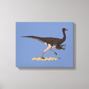 Impressão Em Tela Dinossauro Cretáceo Ornithomimus