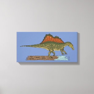 Impressão Em Tela Dinossauro Cretáceo Spinossauro