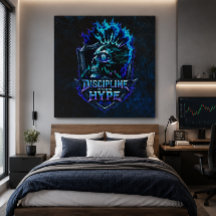 Disciplina Sobre Hype Blue Grunge Bitcoin