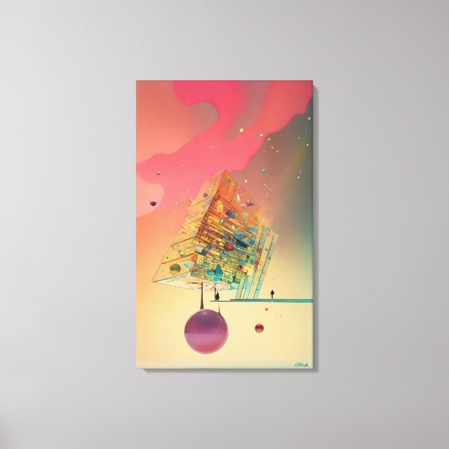 Impressão Em Tela Displaced People Places Kings (Frente)