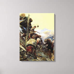 Impressão Em Tela Disputada trilha por Charles M. Russell