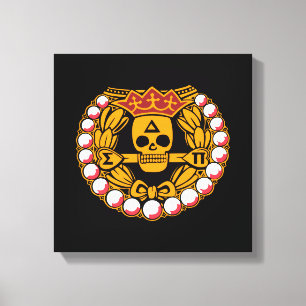 Impressão Em Tela Distintivo de Caveira Delta Sigma Pi