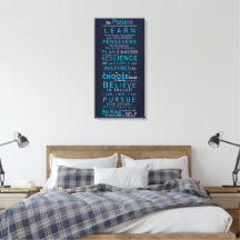 Ditos Positivos Motivacionais, Elétrico, Azul Mari