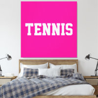 Diversão Esportiva Rosa Vibrante Texto de TENIS At