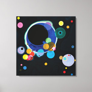 Impressão Em Tela Diversos círculos por Wassily Kandinsky