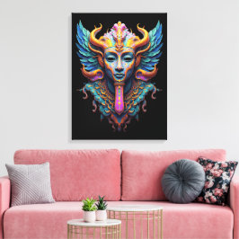 Impressão Em Tela Divindade Alada Mística